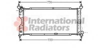 VAN WEZEL 37002185 -  Радиатор, охлаждение двигателя